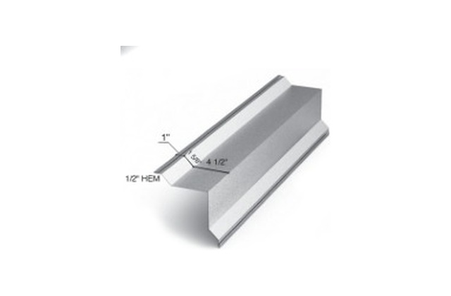 Custom formed metal channel profile with dimensions