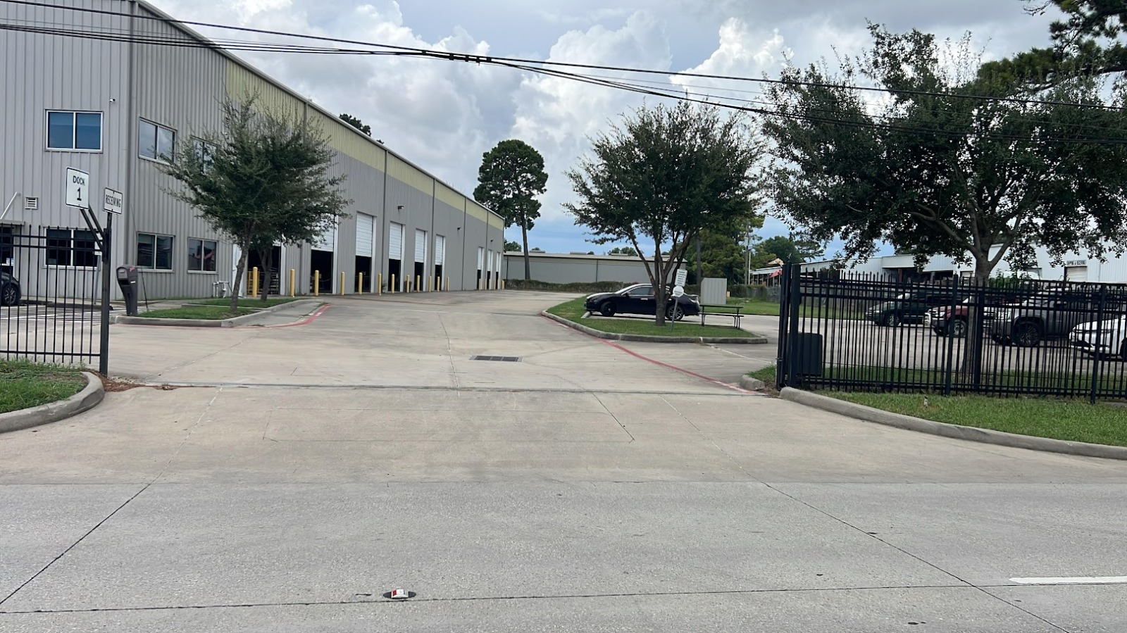 ezMetal receiving dock and truck court