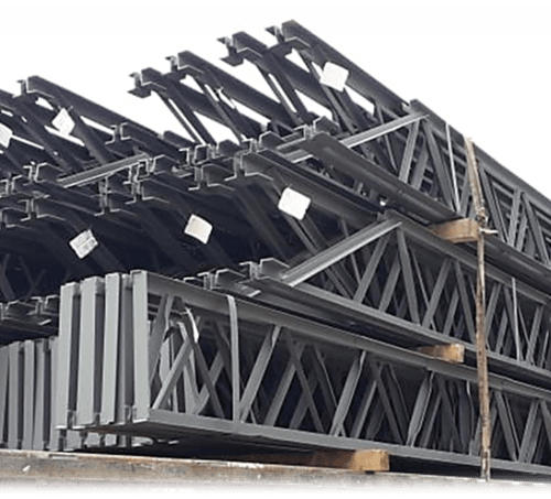 Stacked fabricated steel framing members and joist components